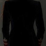 Clementine | Vintage Baroque Embroidered Velvet Blazer