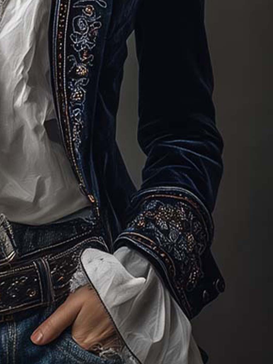 Gabrielle | Long Embroidered Coat