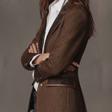 Holly | Chevron Panelled Blazer