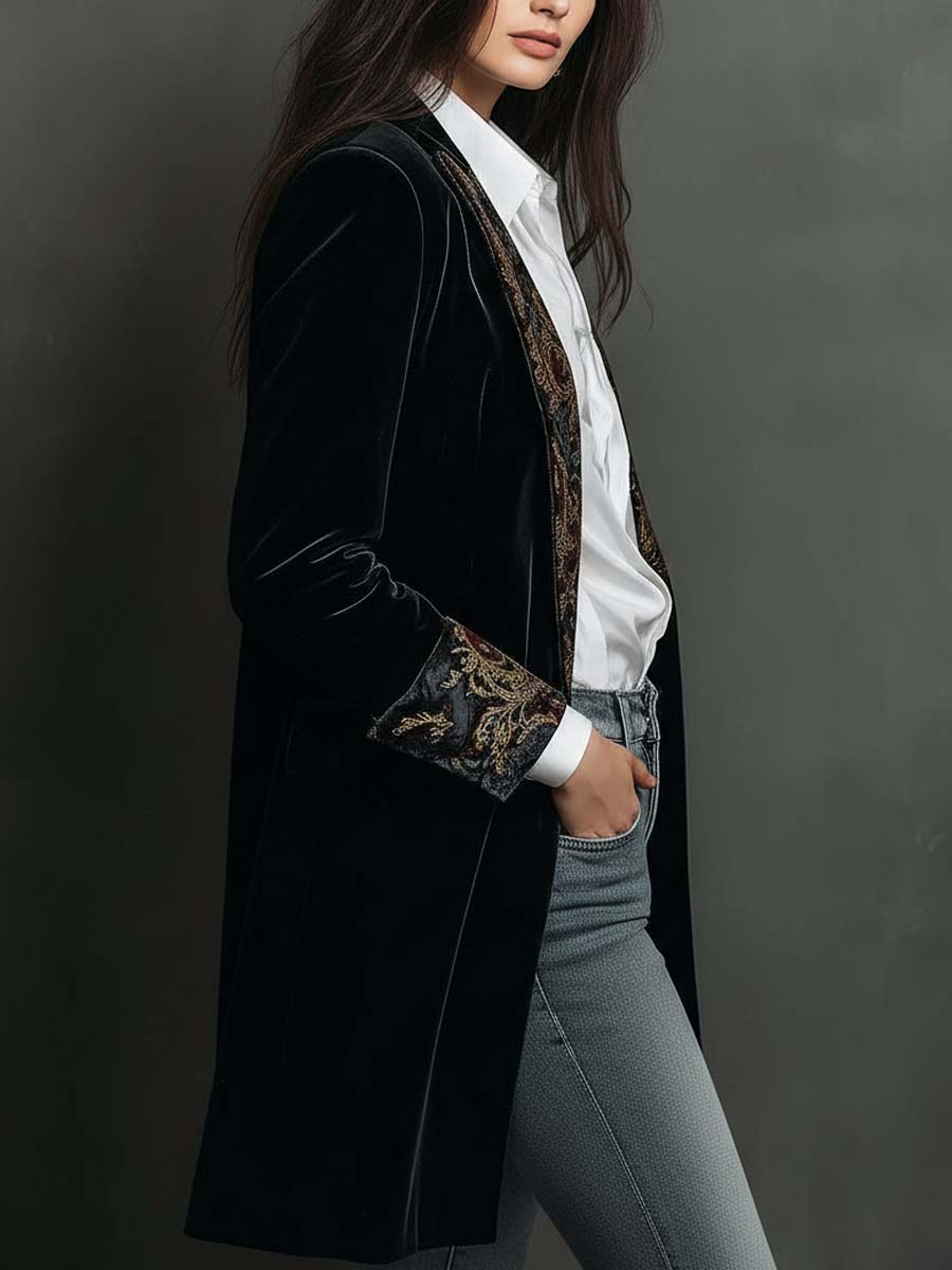 Octavia | Cropped Baroque Blazer