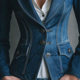 Beatrix | Classic Slim-Fit Denim Jacket with Pockets
