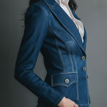 Beatrix | Classic Slim-Fit Denim Jacket with Pockets