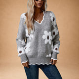 Adelaide | Refined Floral Knit with a Feminine Line