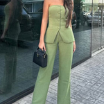 Sandra | Sleeveless Button-Up Set