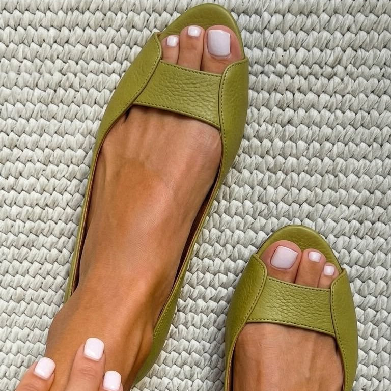 April | Comfort Chic Golden Sandals