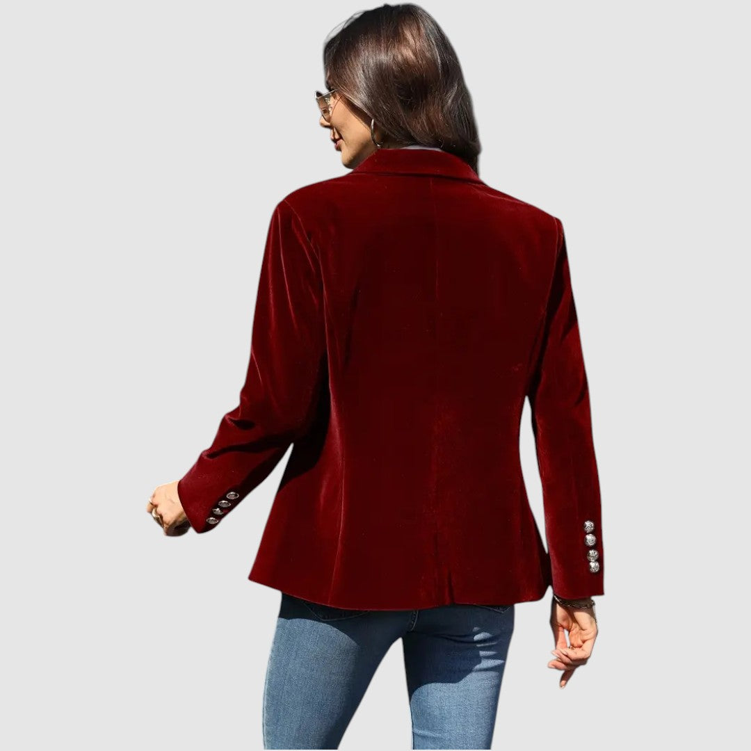 Natalie | Elegant Velvet Blazer