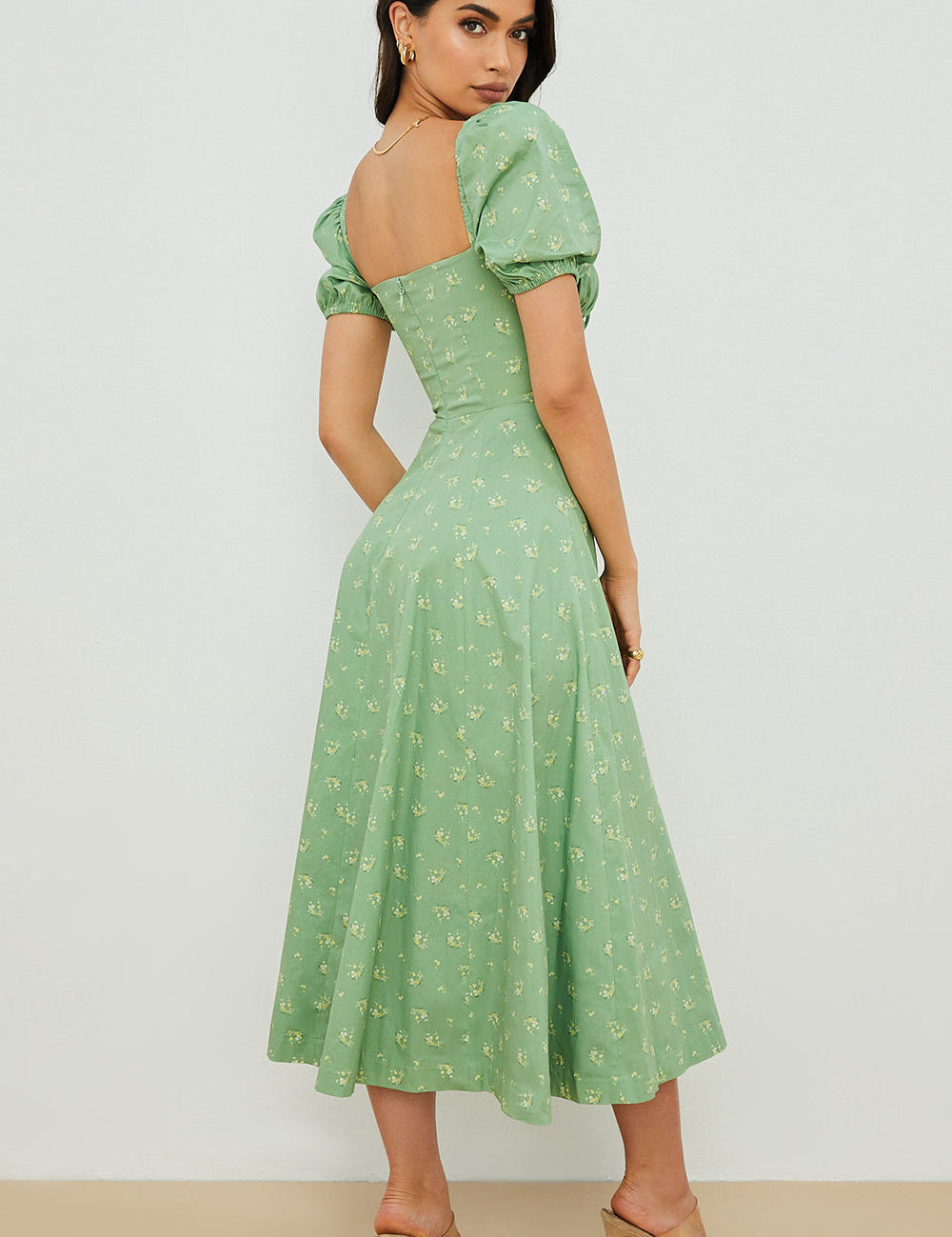 Minnie | Floral Puff-Sleeve Dress
