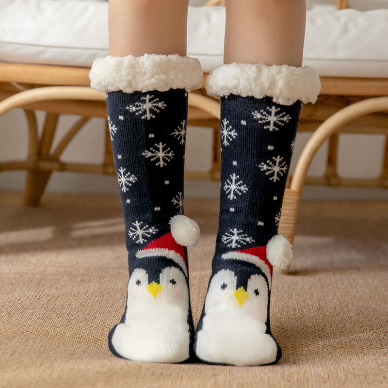 Emma | Christmas House Socks with Polar Bear