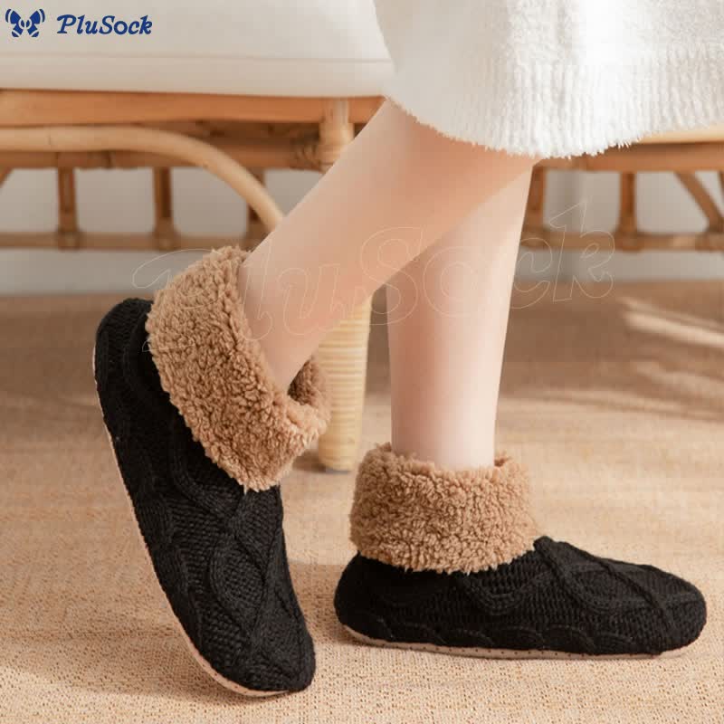 Anke | Fluffy House Socks with Non-Slip Sole
