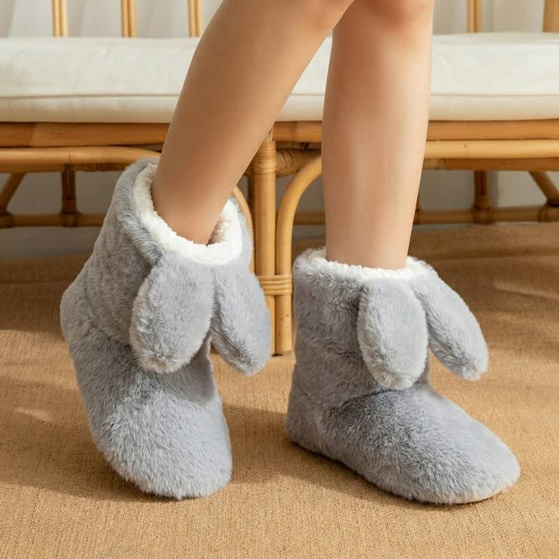 Iris | Plush House Socks with Hanging Bunny Ears