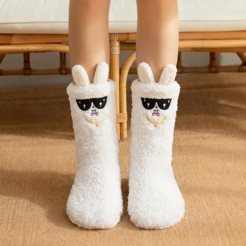 Hennie | Bunny House Socks with Sunglasses