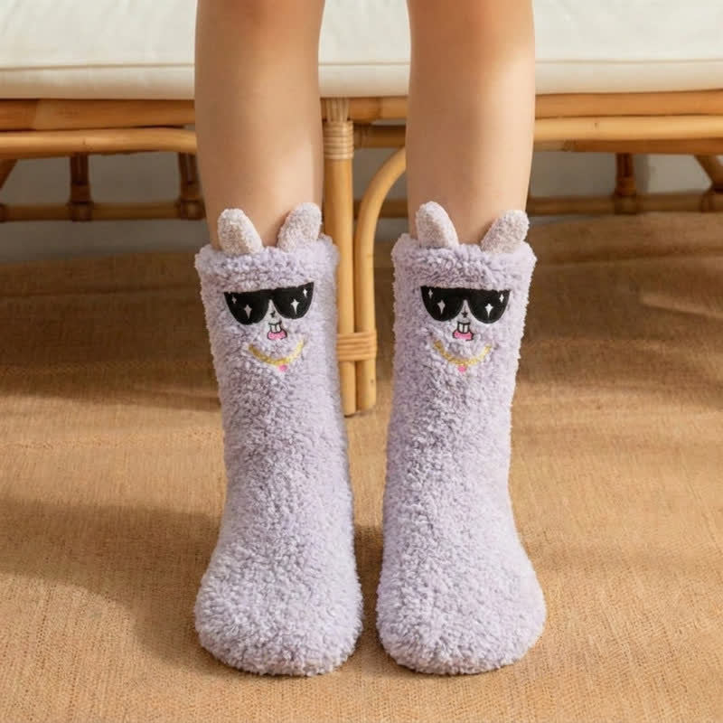 Hennie | Bunny House Socks with Sunglasses