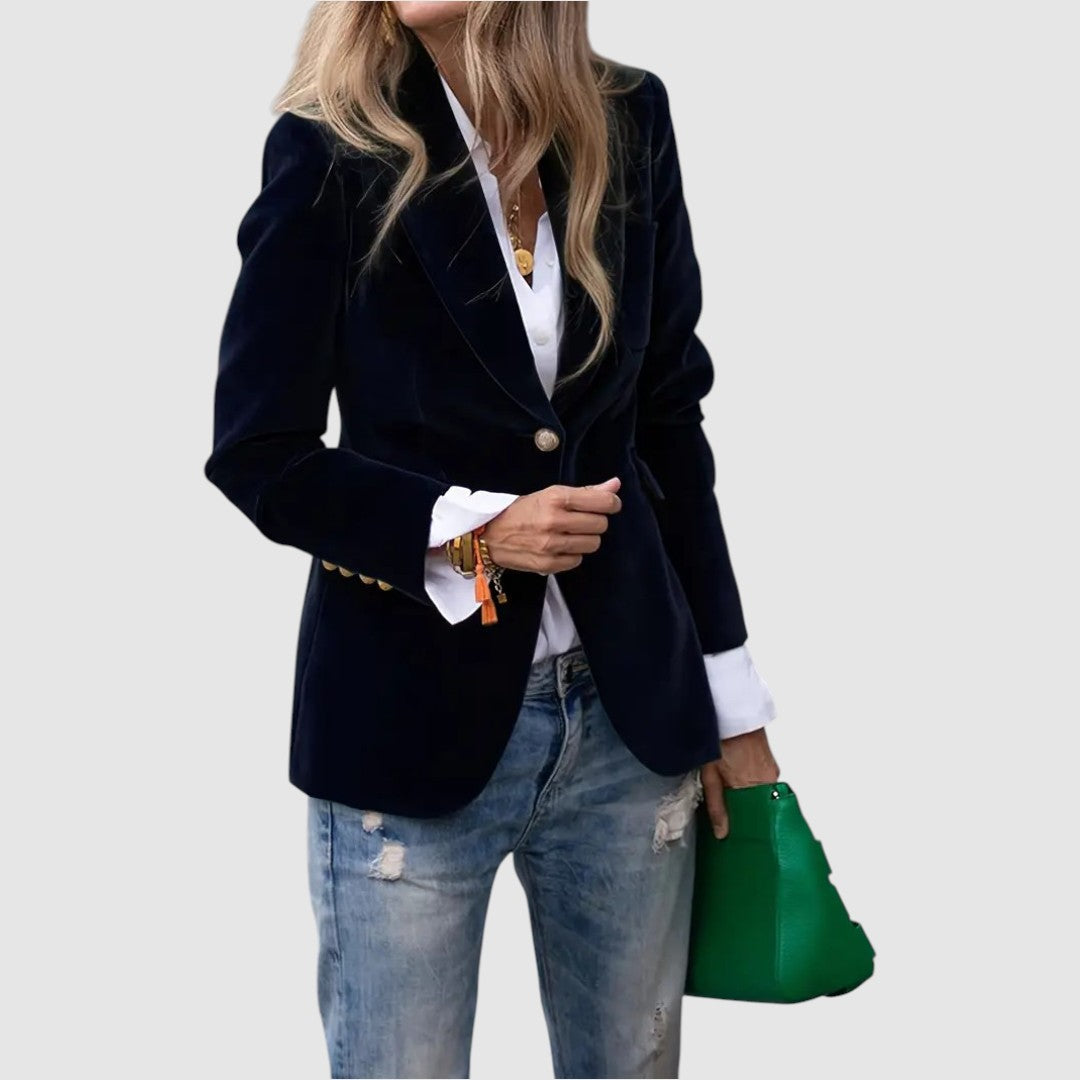 Natalie | Elegant Velvet Blazer