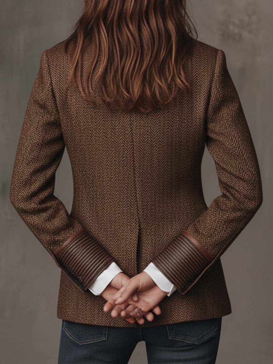 Holly | Chevron Panelled Blazer