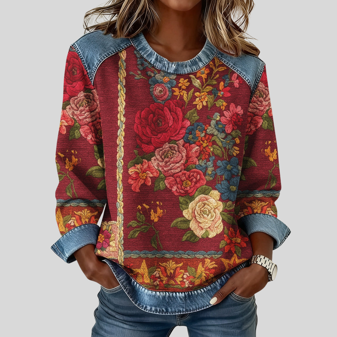 Beth | Floral Knit Jumper