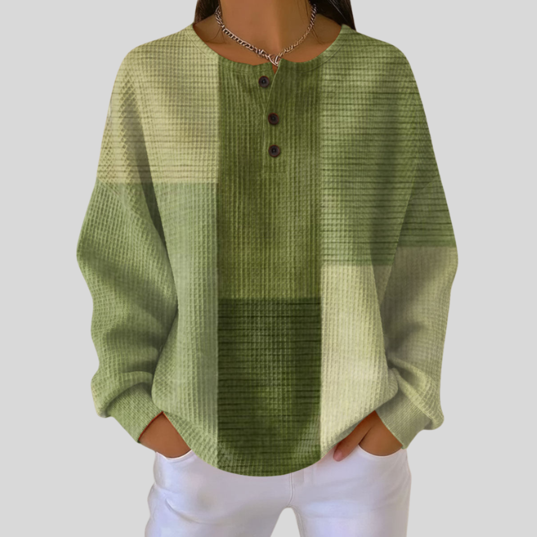 Gwen | Soft Button-Detail Henley Top