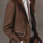 Holly | Chevron Panelled Blazer