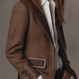 Holly | Chevron Panelled Blazer