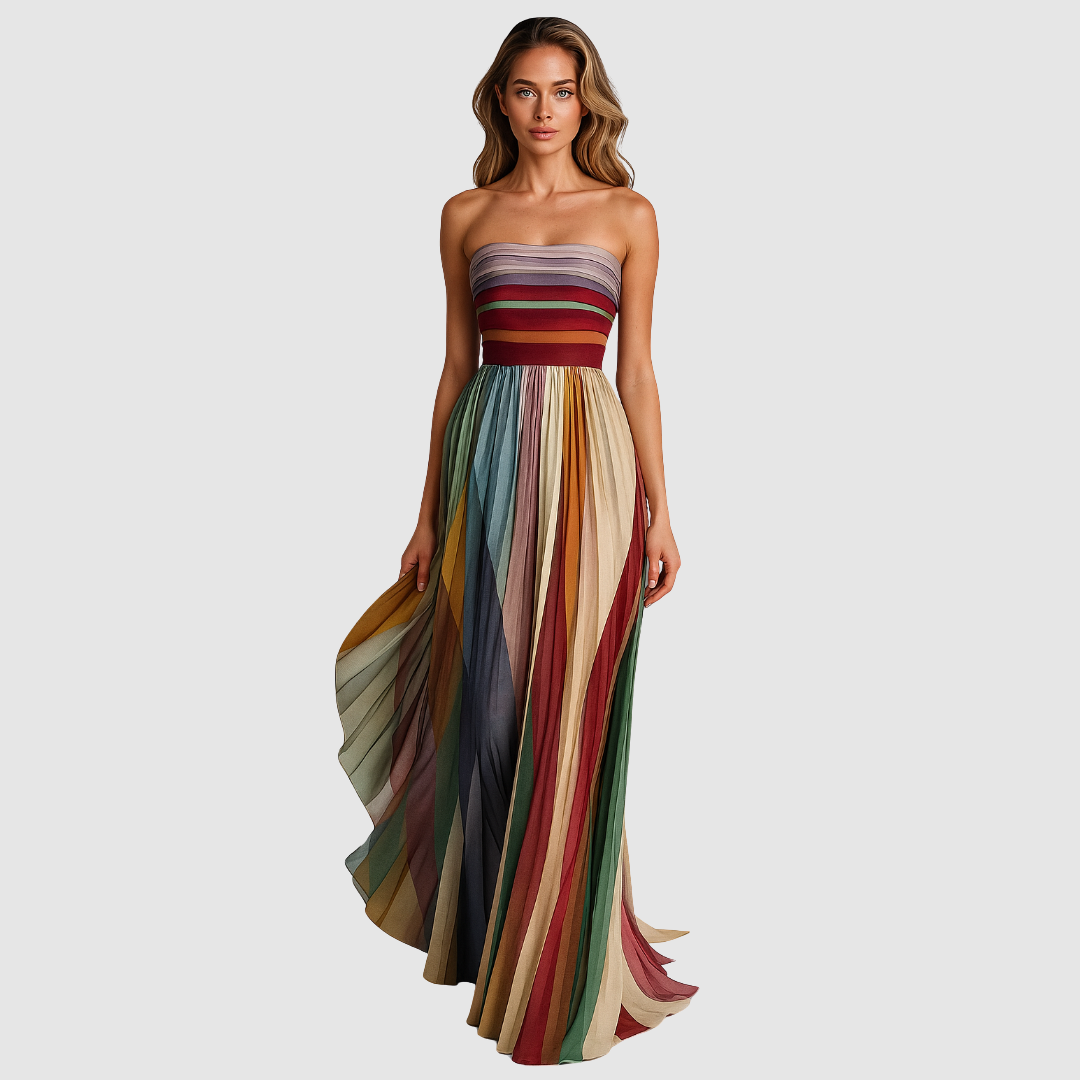 Danielle | Colourful Sleeveless Dress
