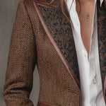 Holly | Chevron Panelled Blazer