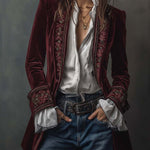 Gabrielle | Long Embroidered Coat