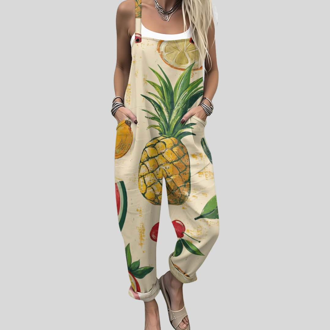 Henrietta | Tropical Fruit Dungarees