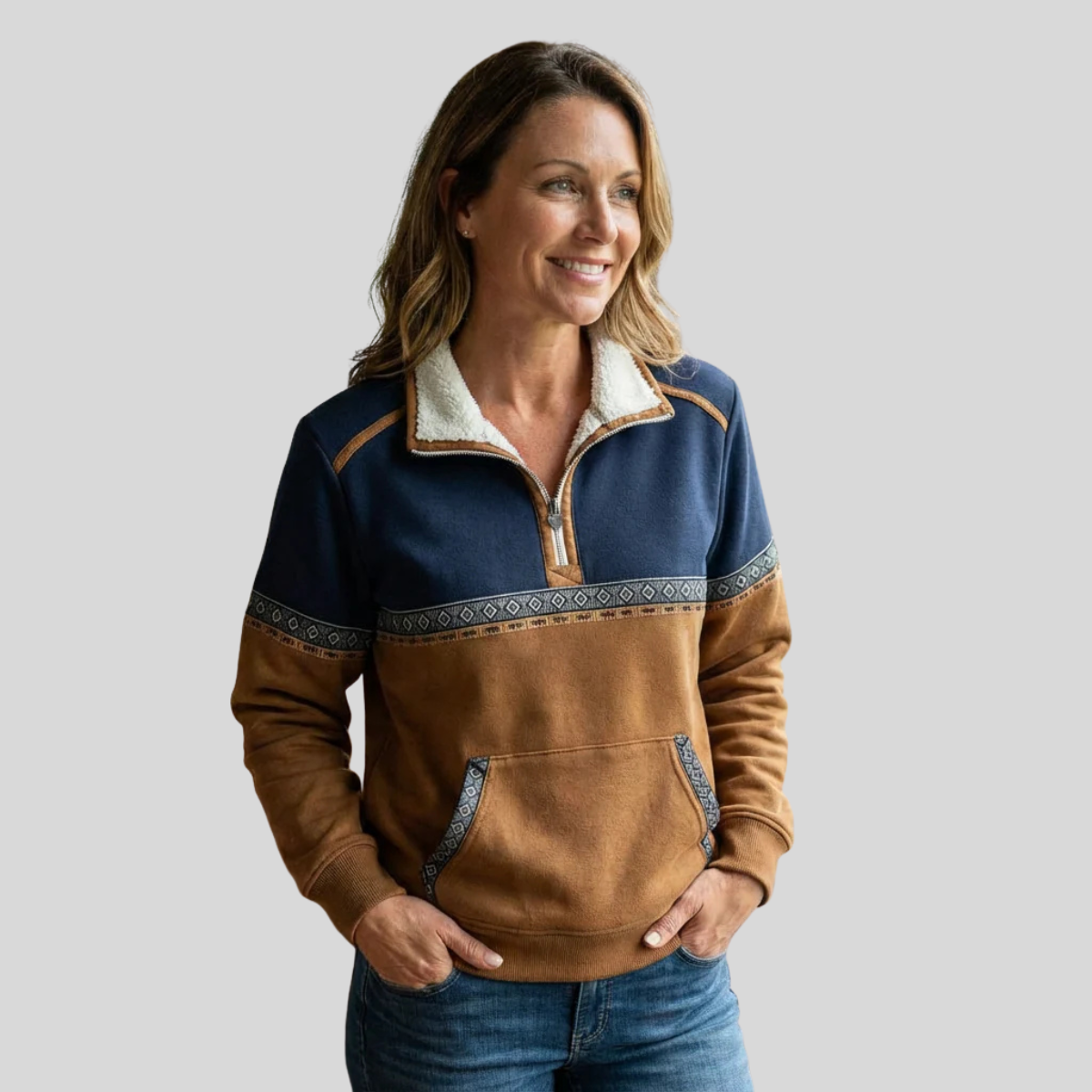 Nancy | Cosy Half-Zip Jumper