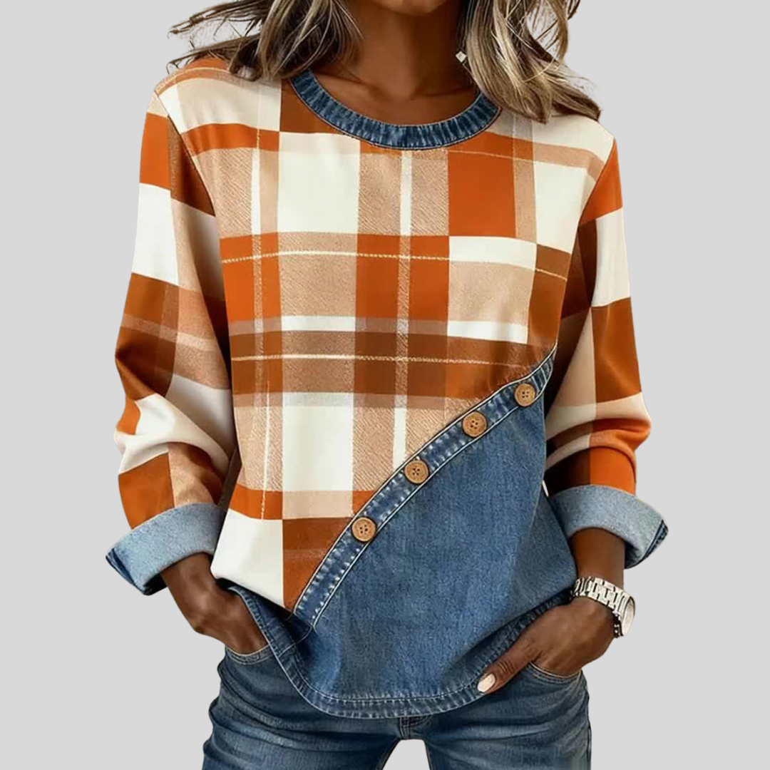 Christina | Sporty Patchwork Top