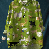 Patricia | Comfortable T-Shirt with Dog Art