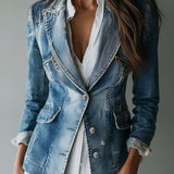 Bryony | Vintage Relaxed Washed Denim Blazer