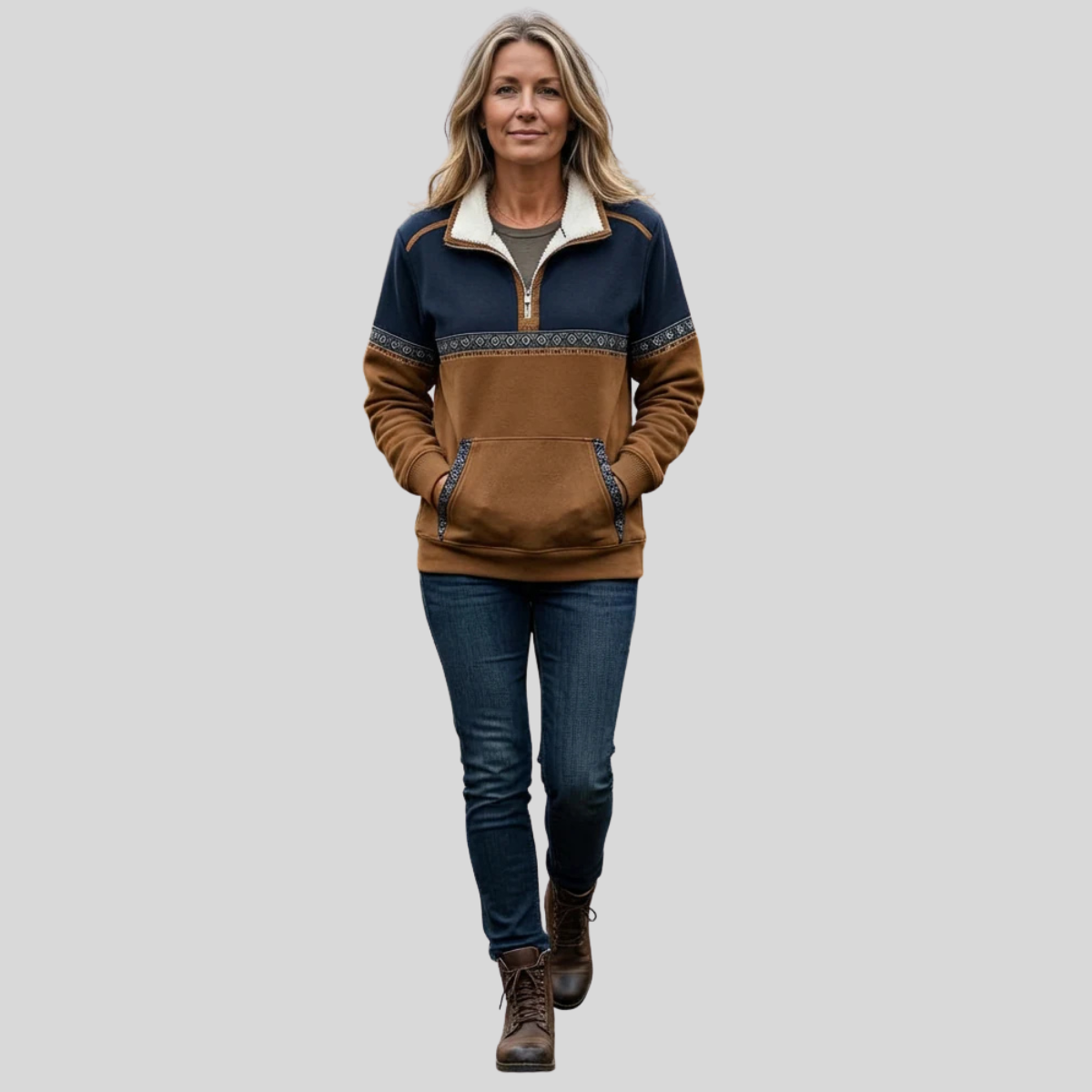Nancy | Cosy Half-Zip Jumper