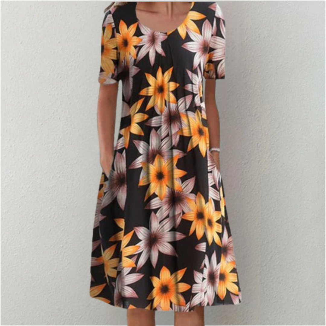 Ava | Floral Dress with Pockets
