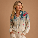 Peggy | Parrot Feather Pattern Cardigan