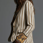 Roberta | Artistic Striped Blazer
