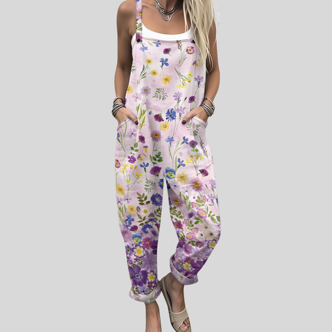 Nadine | Delicate Wildflower Dungarees