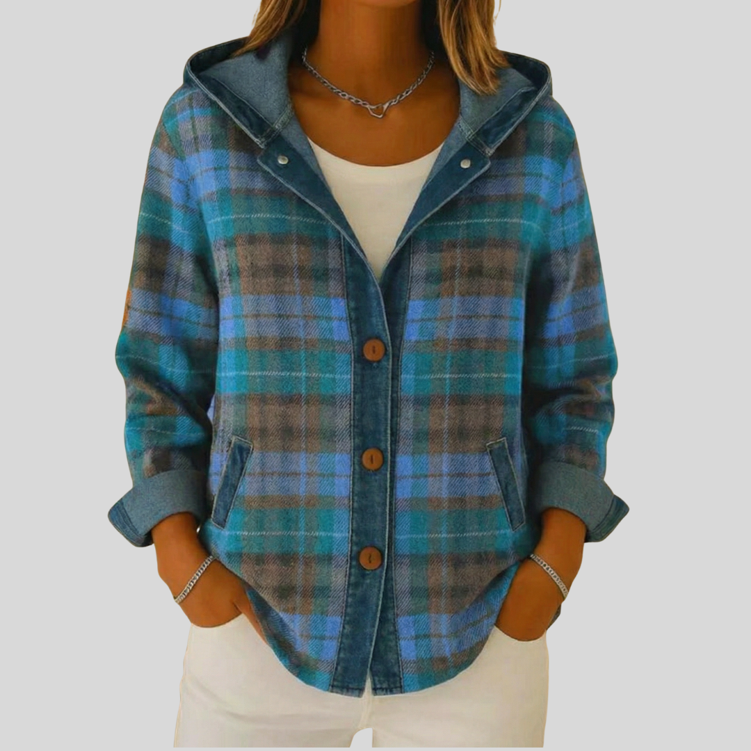 Lottie | Hooded Check Jacket