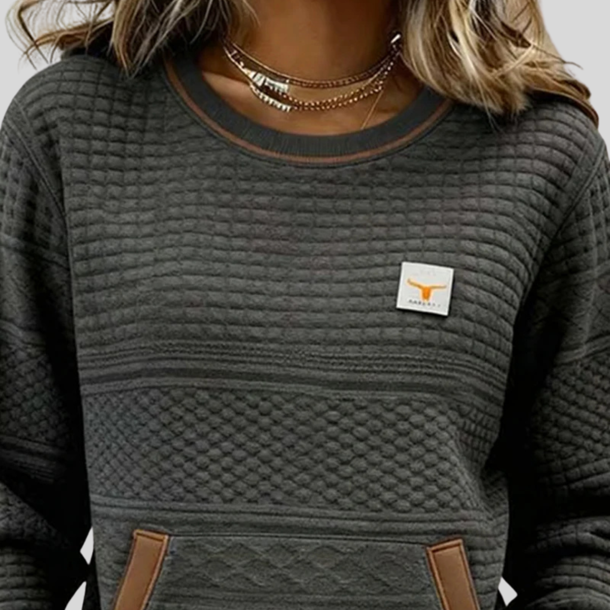 Rose | Soft Colour-Block Sweatshirt