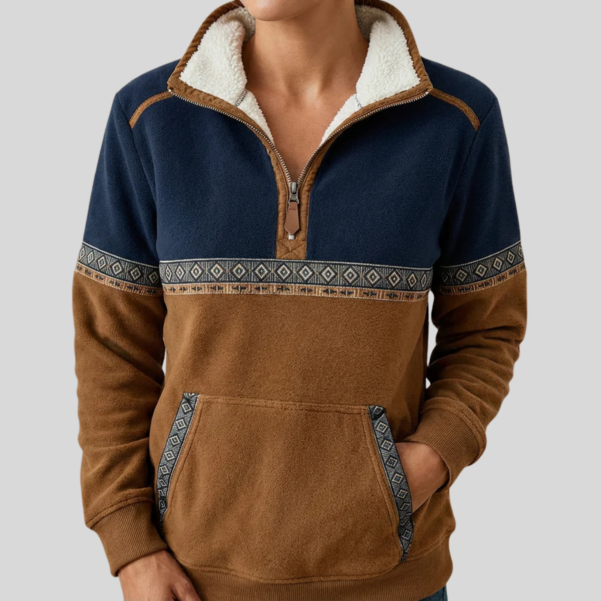 Nancy | Cosy Half-Zip Jumper