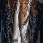 Gabrielle | Long Embroidered Coat