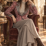Esme | Elegant Pink Velvet Slim-Fit Blazer