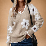 Adelaide | Refined Floral Knit with a Feminine Line