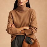 Flora | Sixtine Women's Roll-Neck Jumper, Soft Elegance