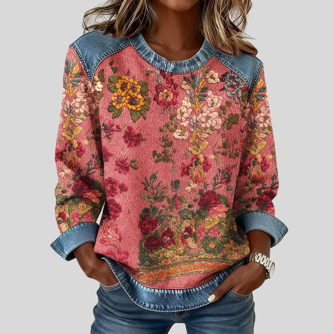 Tabitha | Elegant Floral Jumper