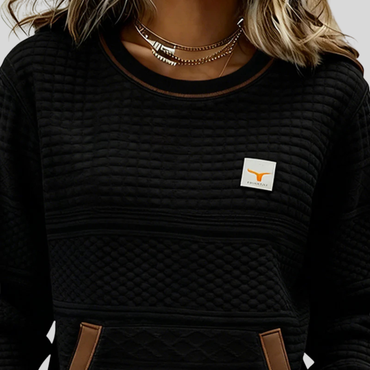 Rose | Soft Colour-Block Sweatshirt