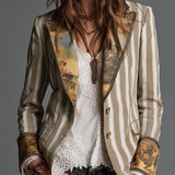 Roberta | Artistic Striped Blazer