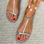 Rowena | Golden Spring Flip-Flops