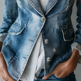 Bryony | Vintage Relaxed Washed Denim Blazer