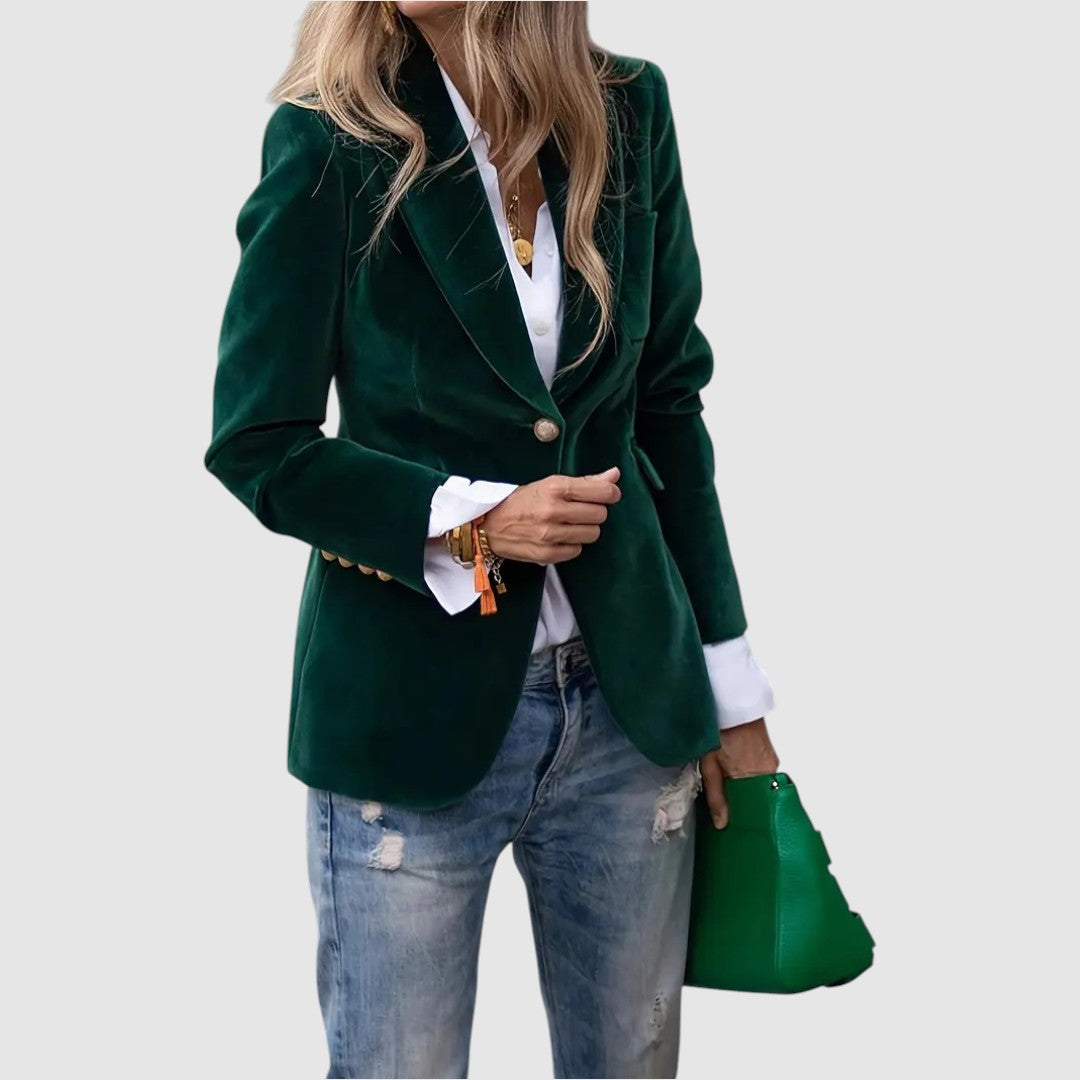Natalie | Elegant Velvet Blazer