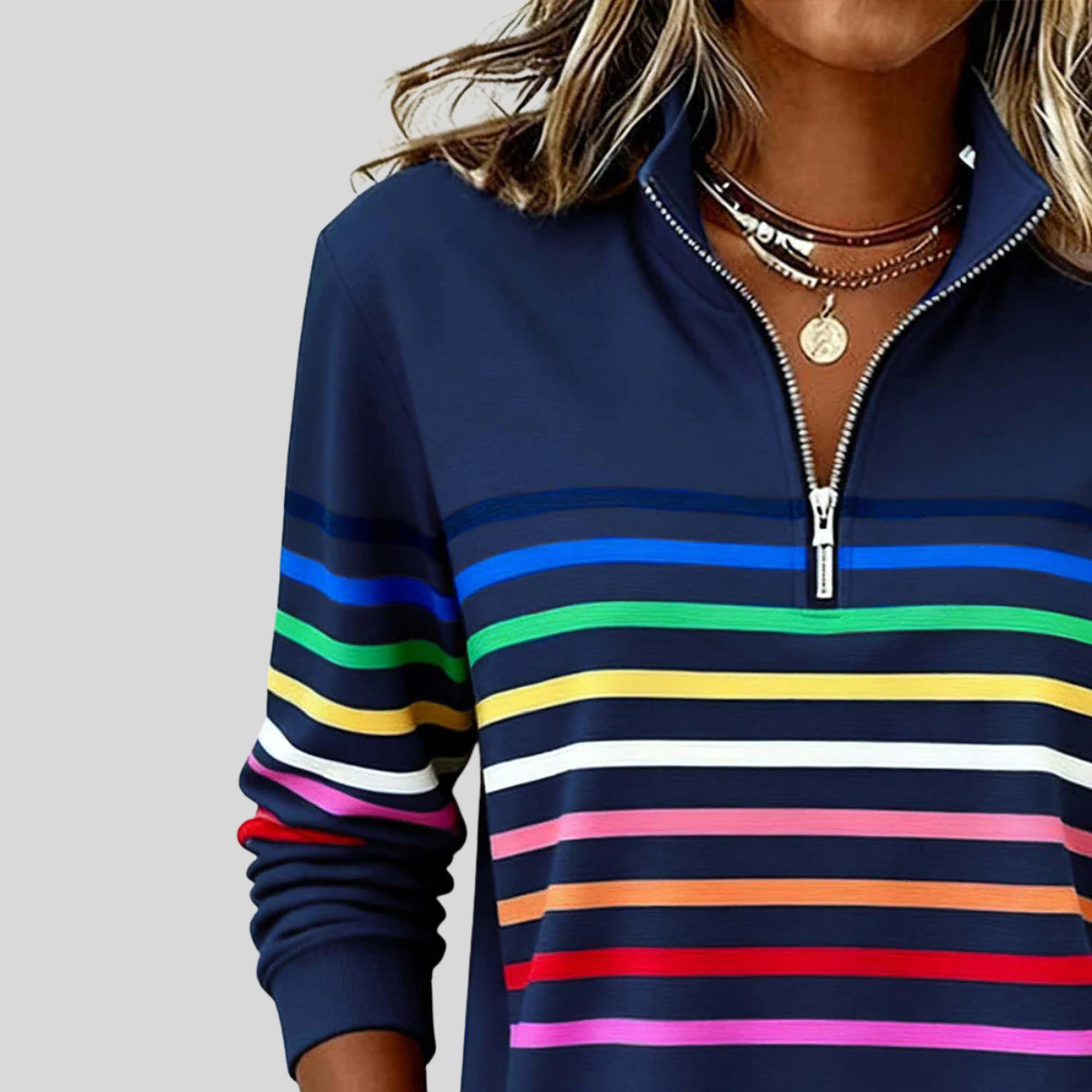 Rosie | Sporty Half-Zip Jumper