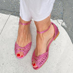 Imogen | Golden Woven Flip-Flops